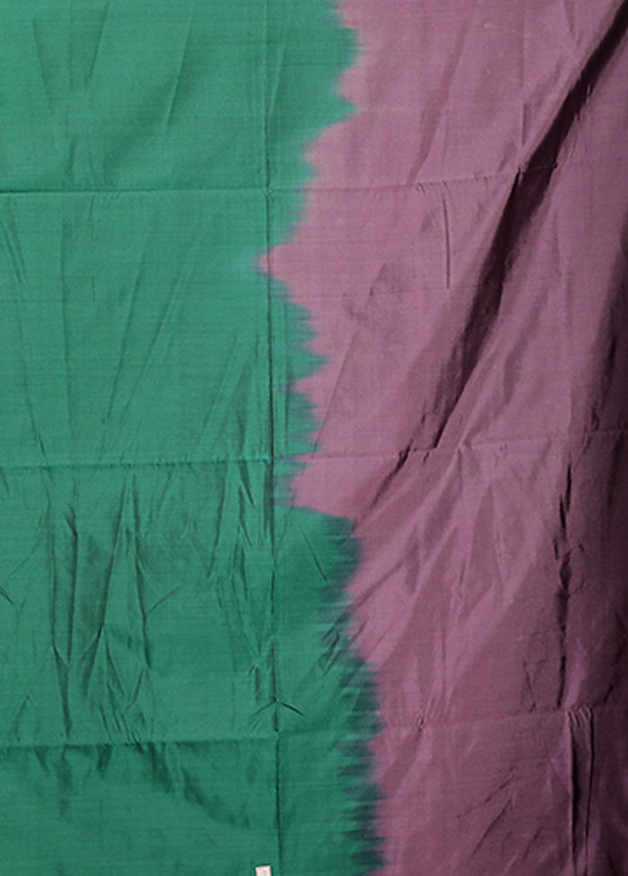 Purple Kanjivaram Silk Saree With Blouse Piece