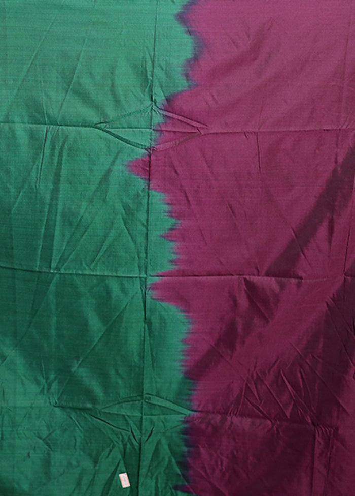 Purple Kanjivaram Silk Saree With Blouse Piece