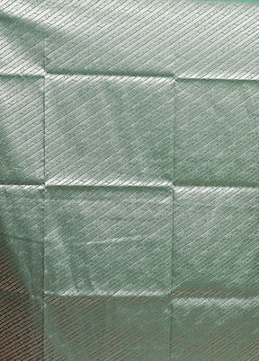 Green Dupion Silk Saree With Blouse Piece