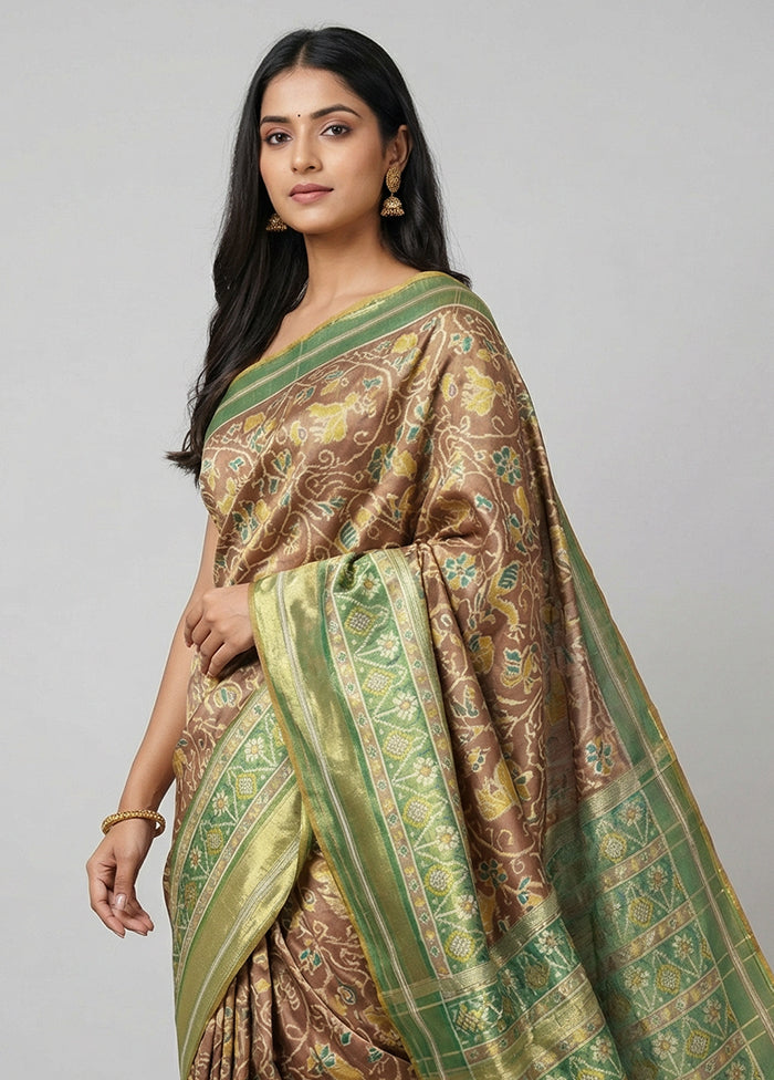 Multicolor Dupion Silk Saree With Blouse Piece