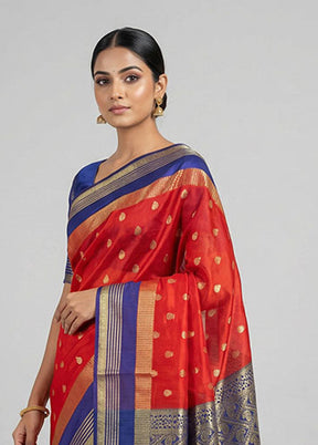 Grey Kanjivaram Silk Saree With Blouse Piece