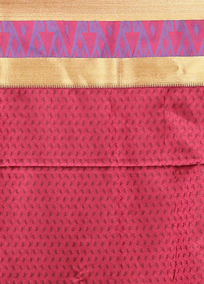 Red Kanjivaram Silk Saree With Blouse Piece