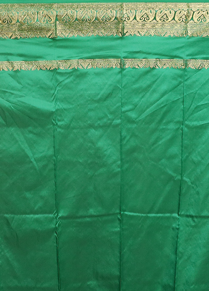 Cream Handloom Kanjivaram Pure Silk Saree With Blouse Piece