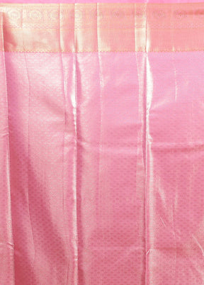 Grey Kanjivaram Silk Saree With Blouse Piece