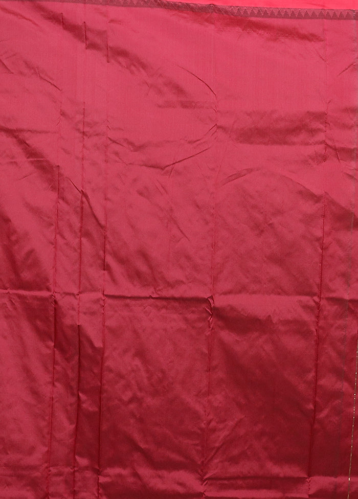 Purple Kanjivaram Silk Saree With Blouse Piece