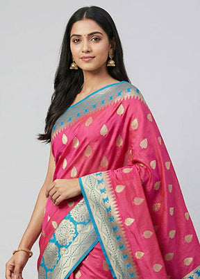 Red Kanjivaram Silk Saree With Blouse Piece