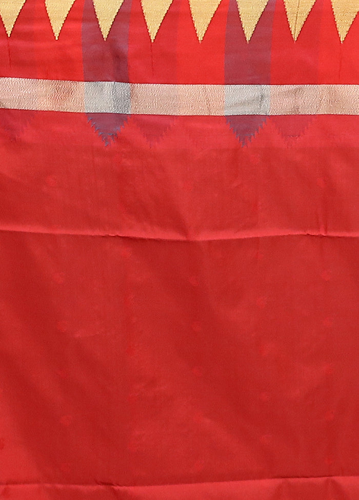 Cream Kanjivaram Silk Saree With Blouse Piece
