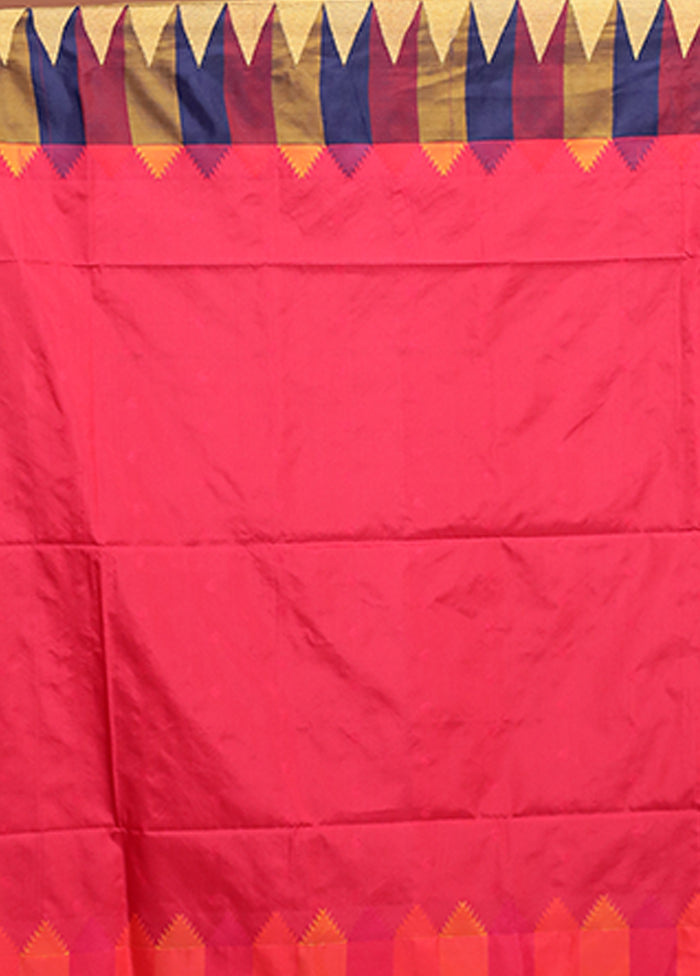 Cream Kanjivaram Silk Saree With Blouse Piece