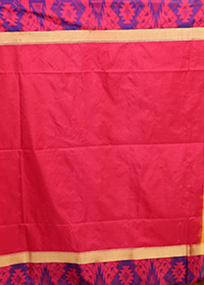 Yellow Kanjivaram Silk Saree With Blouse Piece