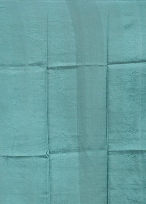 Green Printed Pure Silk Saree Without Blouse Piece