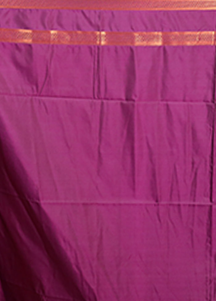Grey Kanjivaram Silk Saree With Blouse Piece