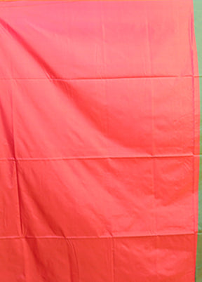 Pink Kanjivaram Silk Saree With Blouse Piece