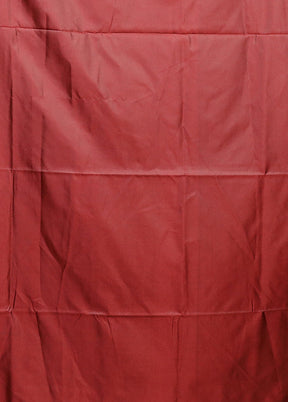 Maroon Kanjivaram Silk Saree With Blouse Piece