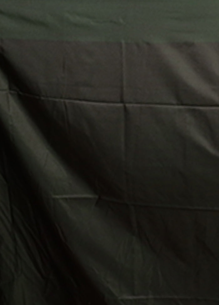 Grey Kanjivaram Silk Saree With Blouse Piece