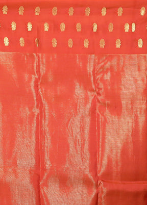 Maroon Handloom Kanchipuram Pure Silk Saree With Blouse Piece