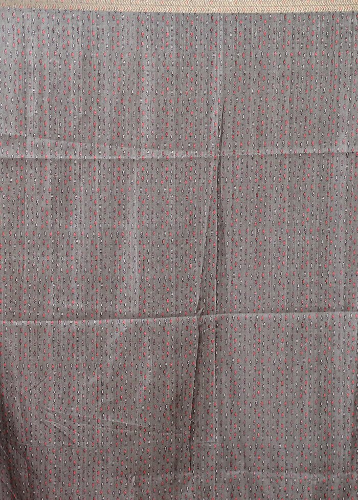 Green Tussar Silk Saree With Blouse Piece