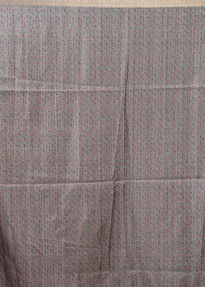 Green Tussar Silk Saree With Blouse Piece
