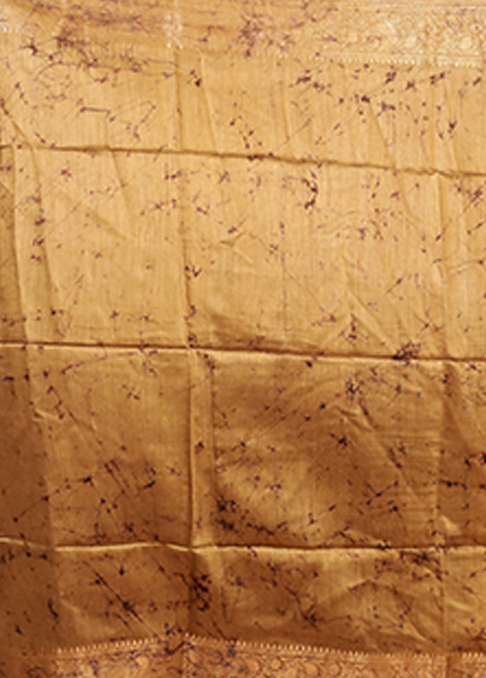 Multicolor Tussar Silk Saree With Blouse Piece