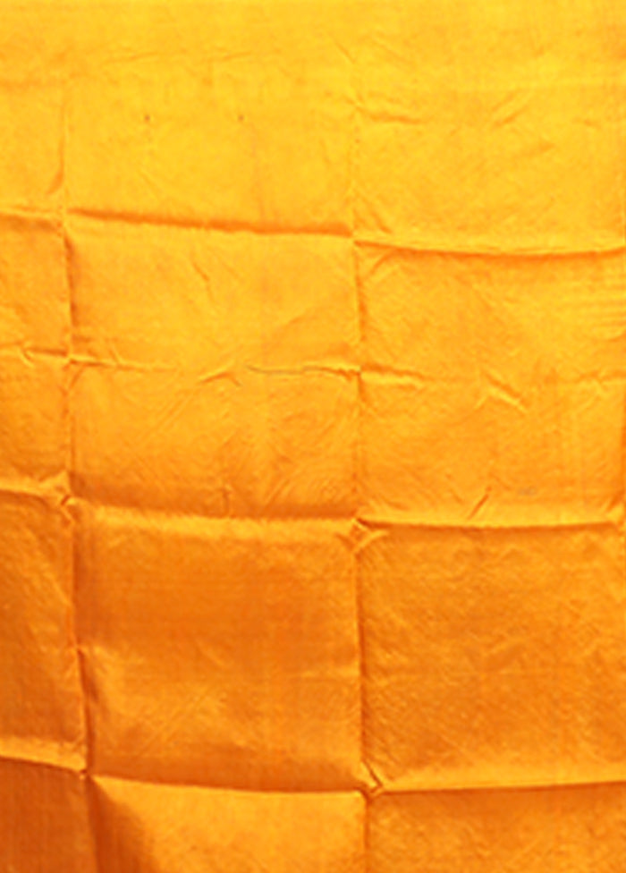 Multicolor Handloom Tussar Pure Silk Saree With Blouse Piece