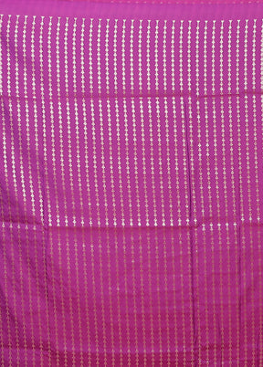 Purple Katan Silk Saree With Blouse Piece
