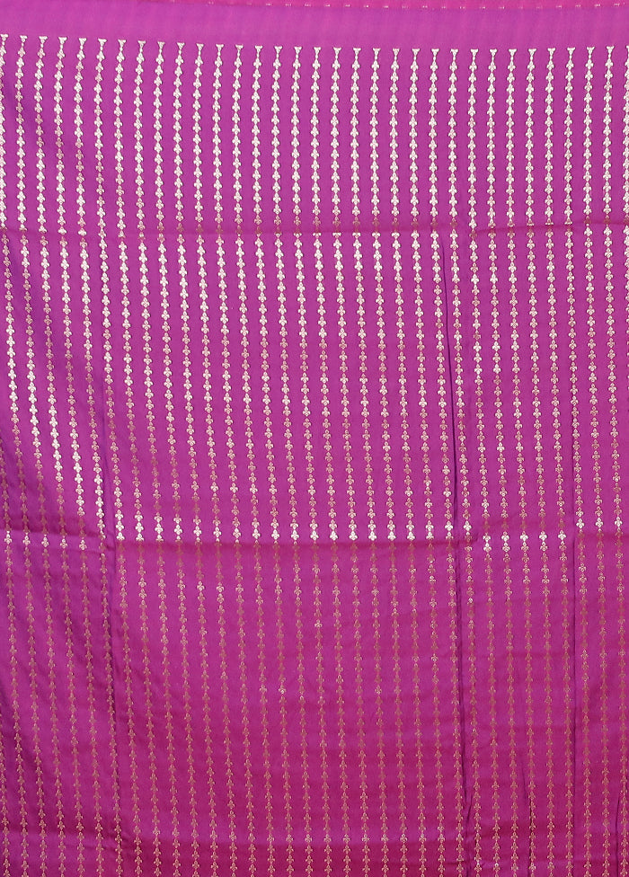 Purple Katan Silk Saree With Blouse Piece