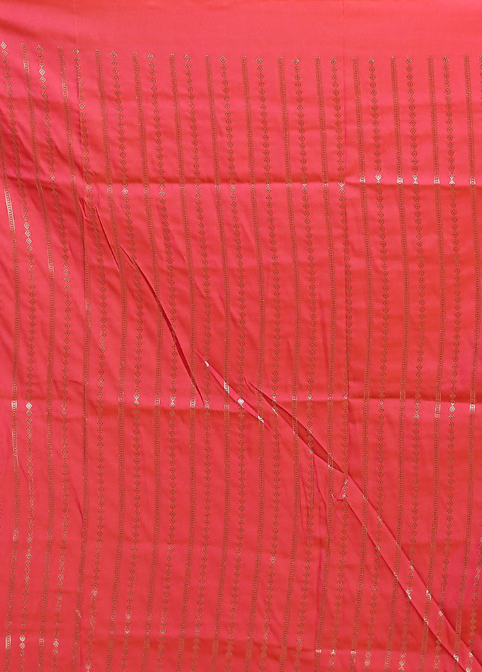 Pink Katan Silk Saree With Blouse Piece