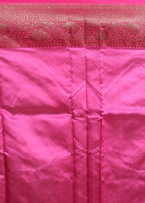 Cream Handloom Tussar Pure Silk Saree With Blouse Piece
