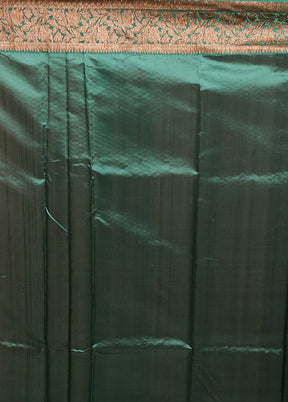 Grey Handloom Tussar Pure Silk Saree With Blouse Piece