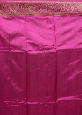 Green Handloom Tussar Pure Silk Saree With Blouse Piece