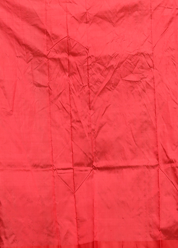 Purple Handloom Katan Pure Silk Saree With Blouse Piece