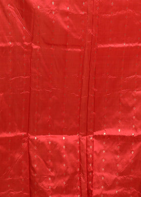 Green Handloom Katan Pure Silk Saree With Blouse Piece
