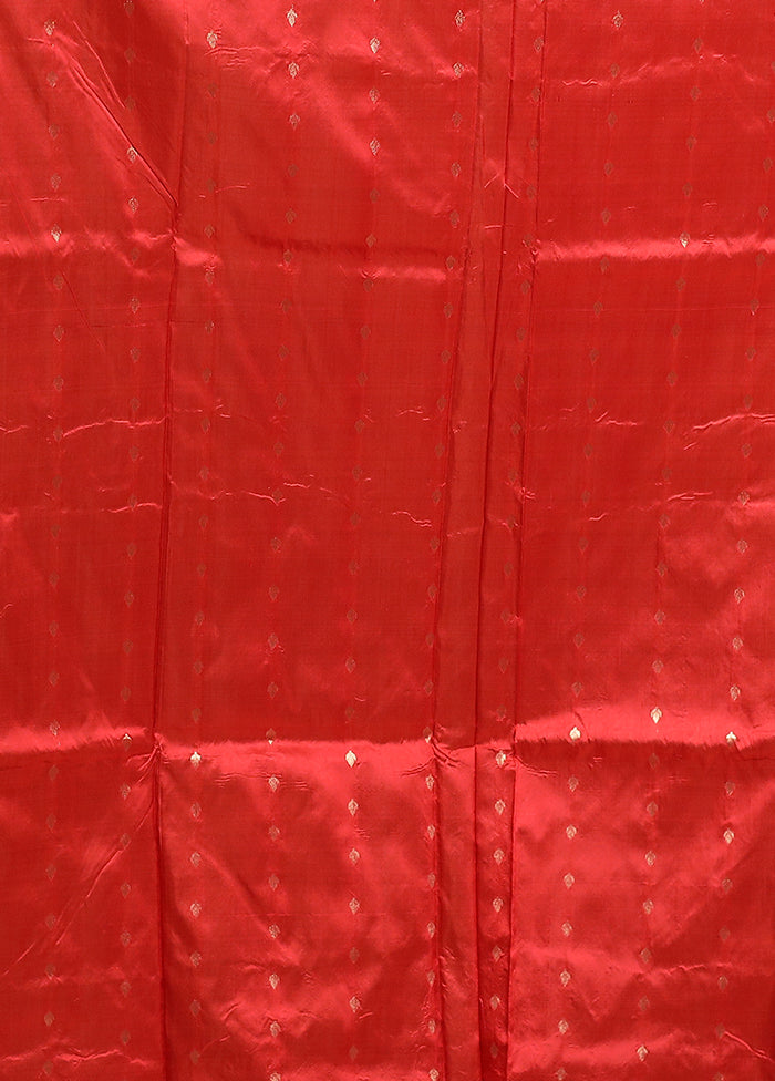 Green Handloom Katan Pure Silk Saree With Blouse Piece