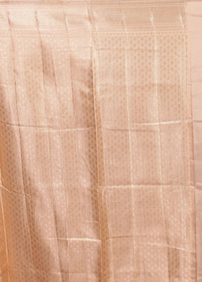 Pink Dupion Silk Saree With Blouse Piece