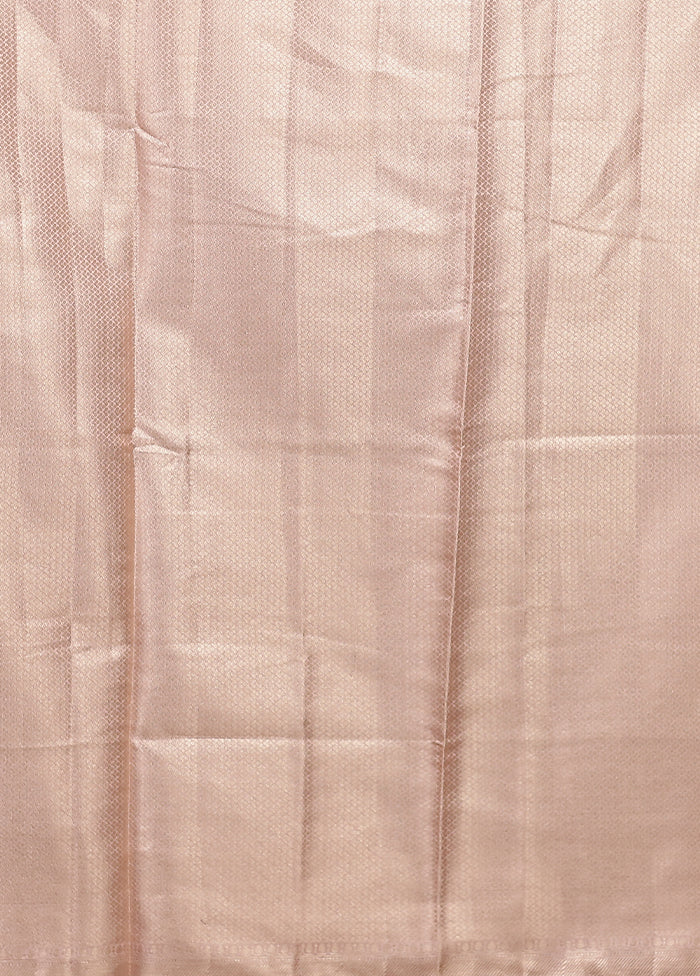 Pink Dupion Silk Saree With Blouse Piece