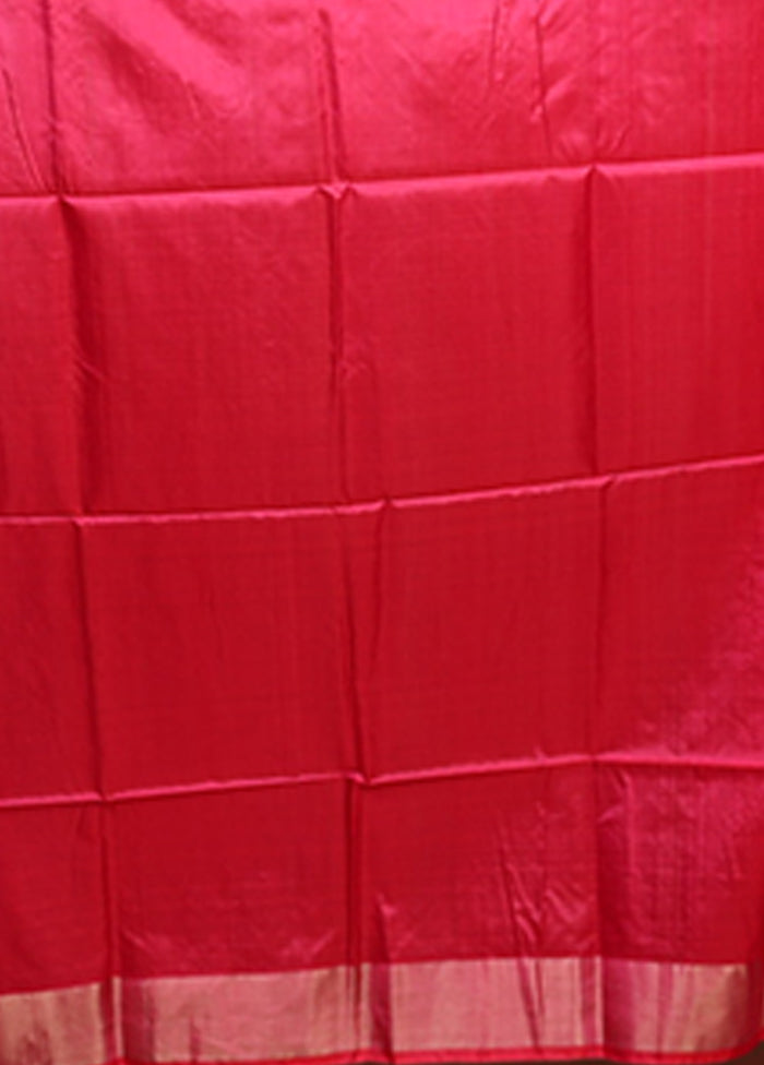 Multicolor Handloom Kanjivaram Pure Silk Saree With Blouse Piece