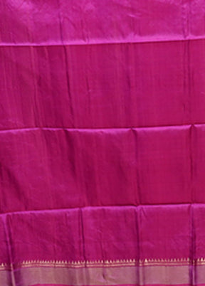 Multicolor Handloom Kanjivaram Pure Silk Saree With Blouse Piece