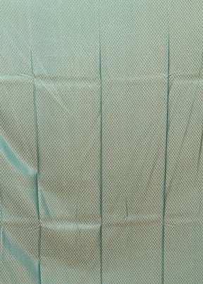 Green Jamewar Silk Saree With Blouse Piece