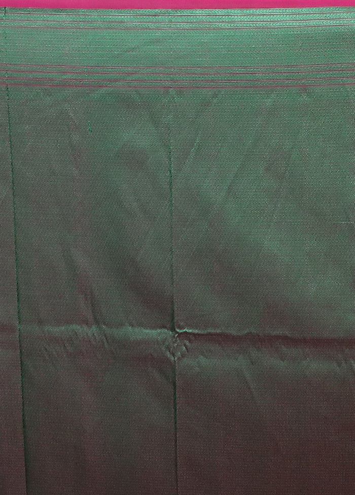 Purple Jamewar Silk Saree With Blouse Piece