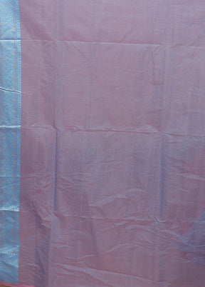 Blue Kora Silk Saree With Blouse Piece