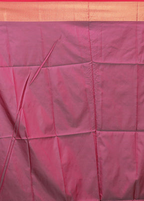 Purple Dupion Silk Saree With Blouse Piece