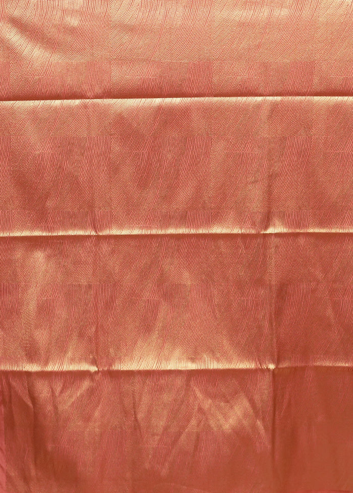 Pink Dupion Silk Saree With Blouse Piece