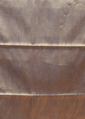Grey Dupion Silk Saree With Blouse Piece