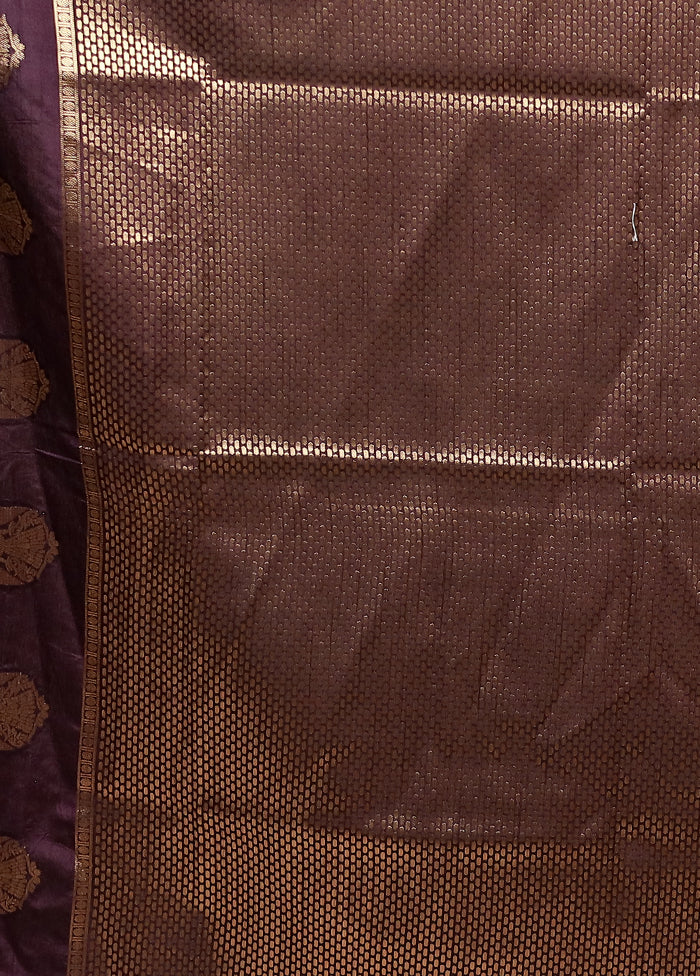 Yellow Dupion Silk Saree With Blouse Piece