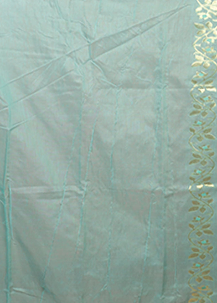 Green Jamdani Cotton Saree Without Blouse Piece