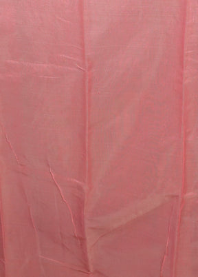 Pink Jamdani Cotton Saree Without Blouse Piece