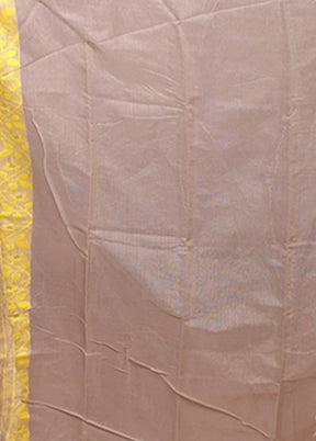 Grey Jamdani Cotton Saree Without Blouse Piece