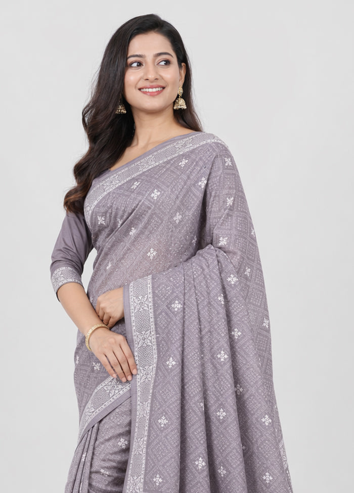 Multicolor Handloom Tussar Pure Silk Saree With Blouse Piece