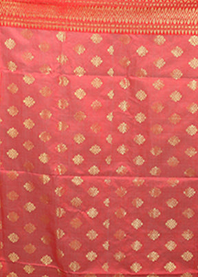 Cream Matka Silk Saree With Blouse Piece