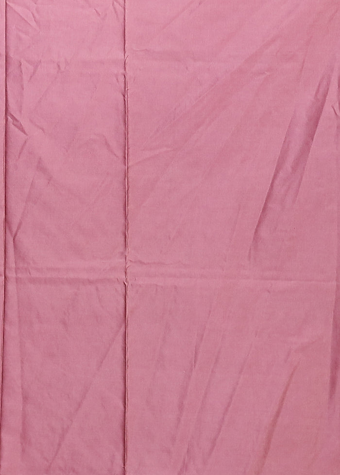 Pink Dupion Silk Saree With Blouse Piece