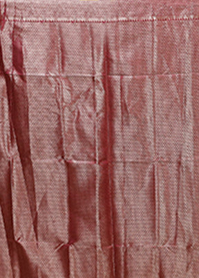 Purple Dupion Silk Saree With Blouse Piece